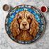 Cocker Spaniel Chocolate Glass Suncatcher Worktop Saver